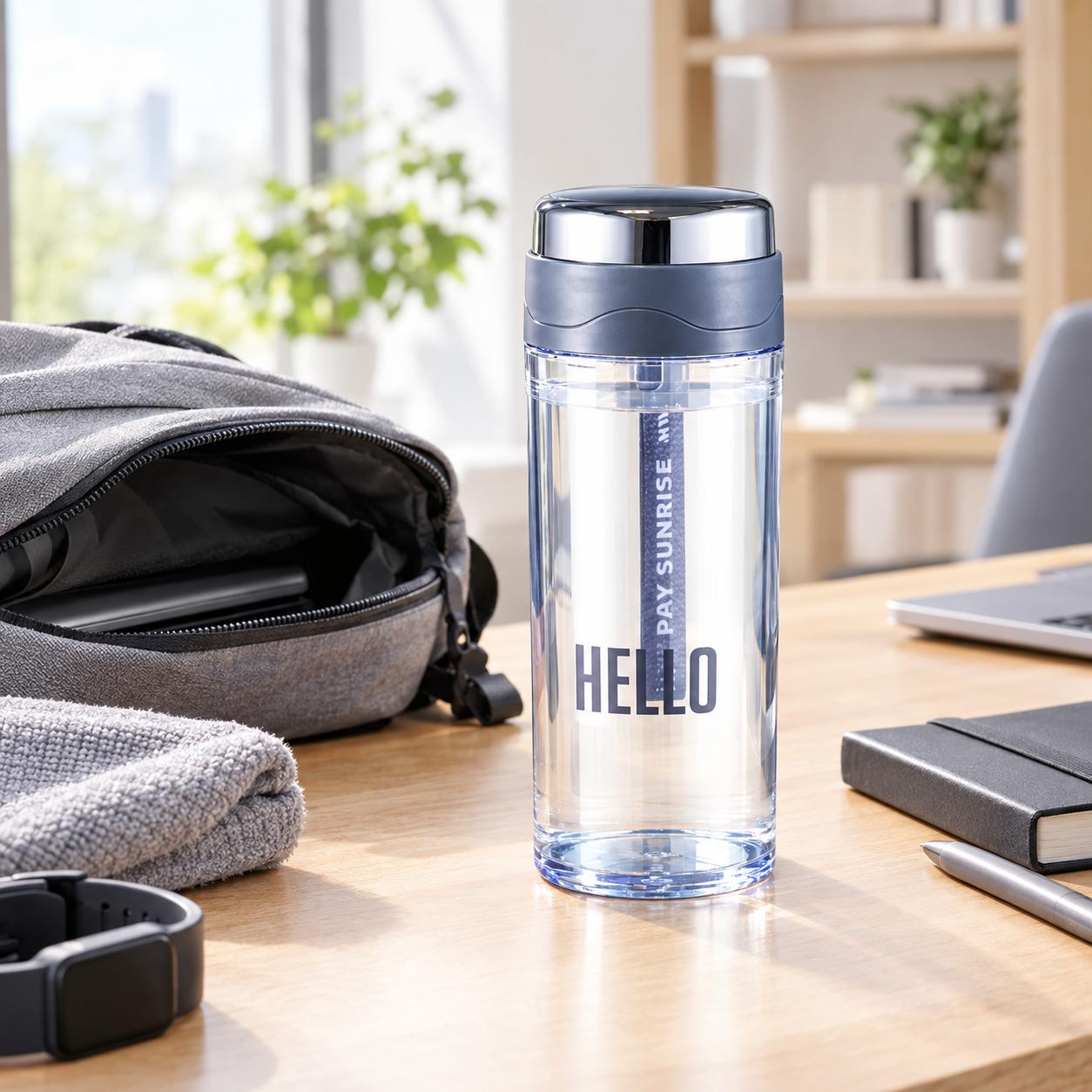 A reusable PP Plastic Water Bottle designed for convenient drinking, carrying, cleaning, sports, work, and travel routines.